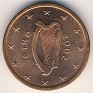 Euro - 5 Euro Cent - Ireland - 2002 - Copper Plated Steel - KM# 34 - Obv: Harp Rev: Denomination and globe - 0